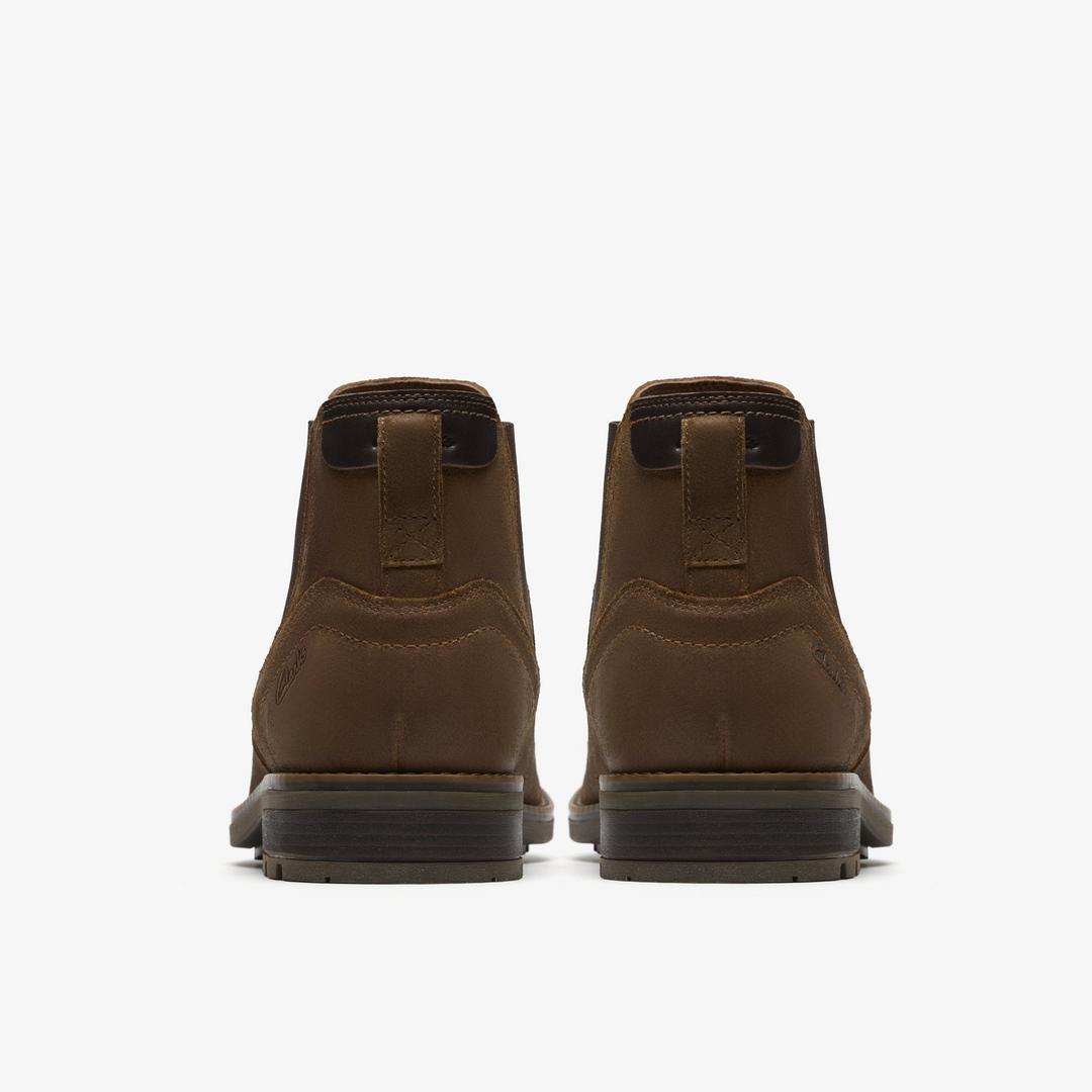 Mens Emmet Easy Cola Suede Chelsea Boots - Image 5