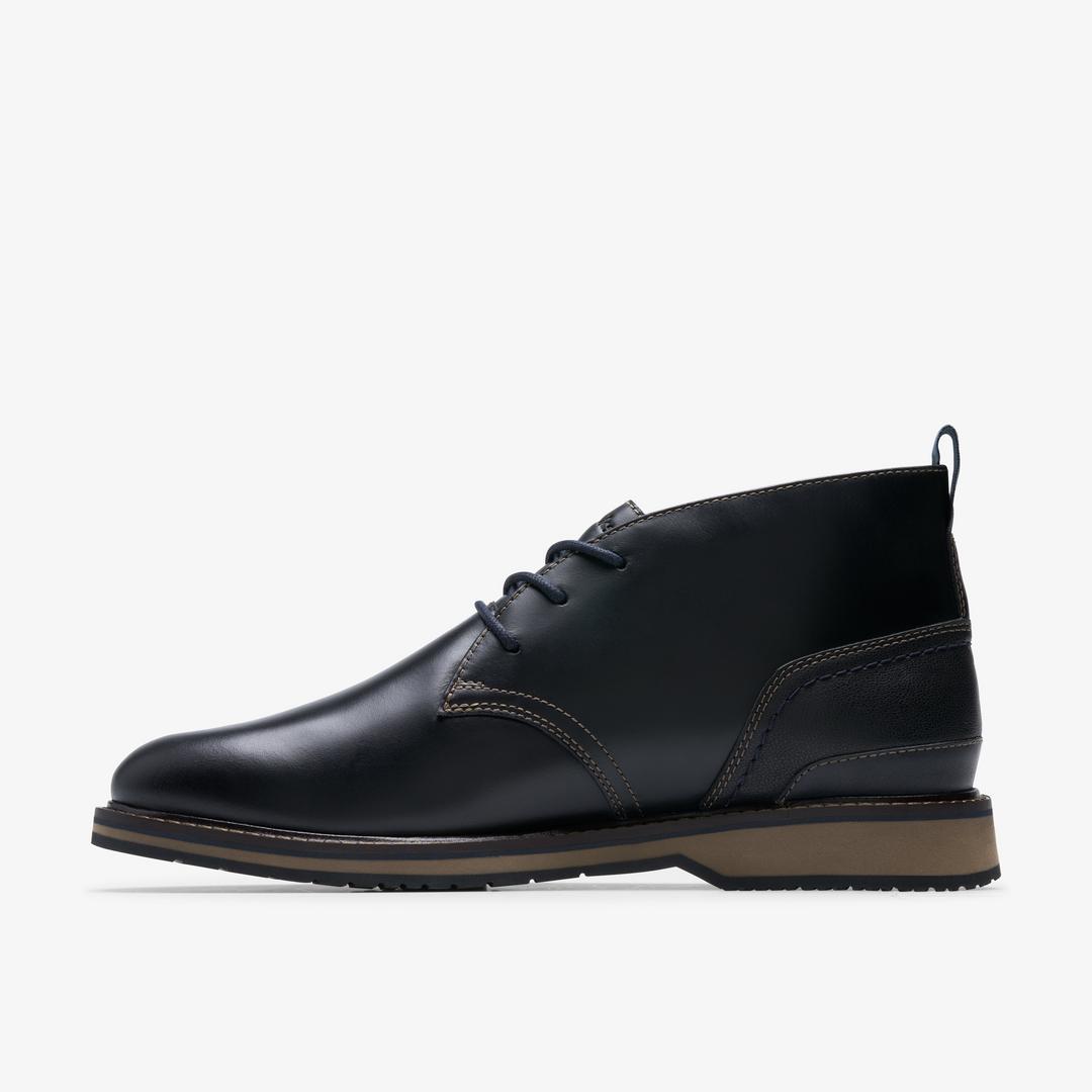 Mens Monahan Chukka Black Smooth Boots - Image 2