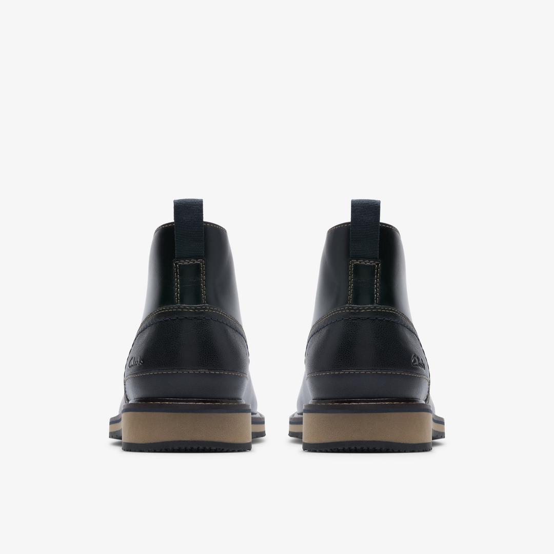 Mens Monahan Chukka Black Smooth Boots - Image 5