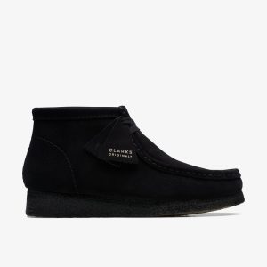 Men's Wallabee? Boot Black Suede Boots