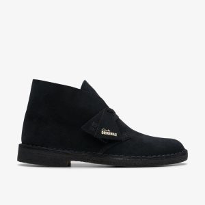 MENS Desert Boot Black Suede Desert Boots US