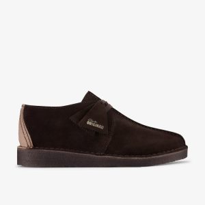 Mens Desert Trek Dark Brown Shoes US