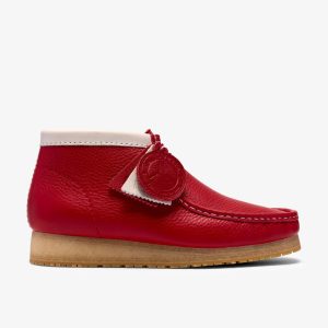 Mens Walla Boot RB Red Leather Wallabees