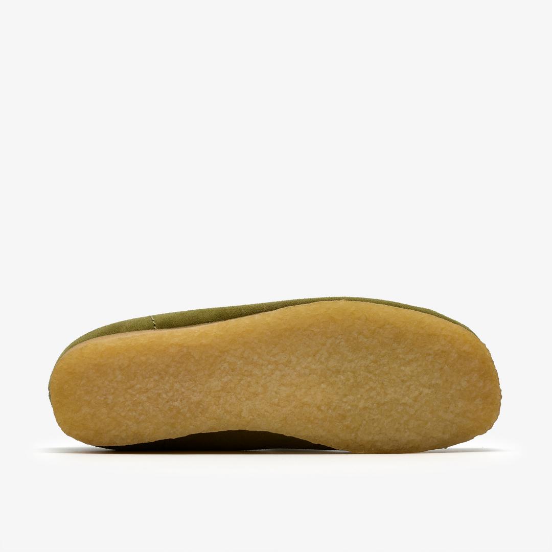 Mens Wallabee Boot Green Suede Wallabees - Image 3