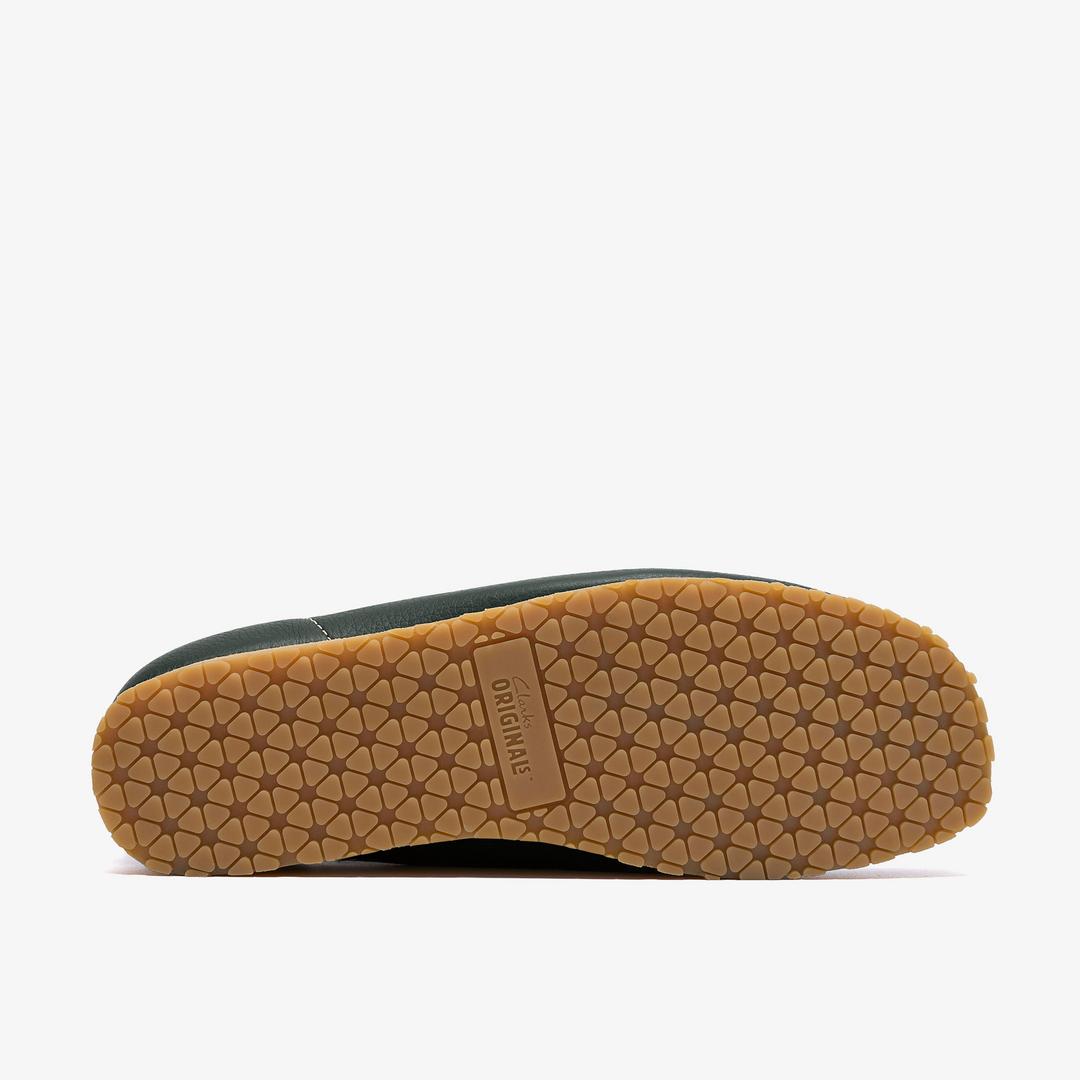 Mens Wallabee RB Dark Green Leather Wallabees - Image 5