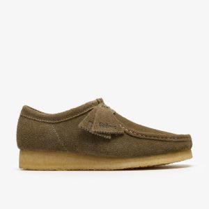 Mens Wallabee Smoke Grey Suede Wallabees