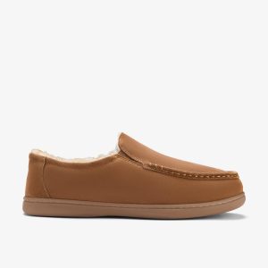Mens Gorstan Step Cognac Slippers