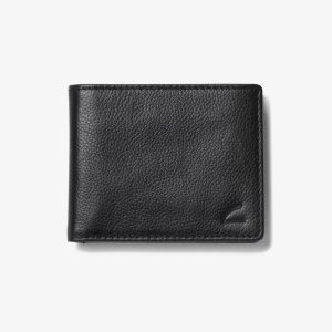 Mens Classic Pebble Slimfold Wallet Black US
