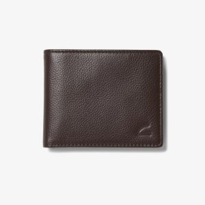 Mens Classic Pebble Slimfold Wallet Brown US