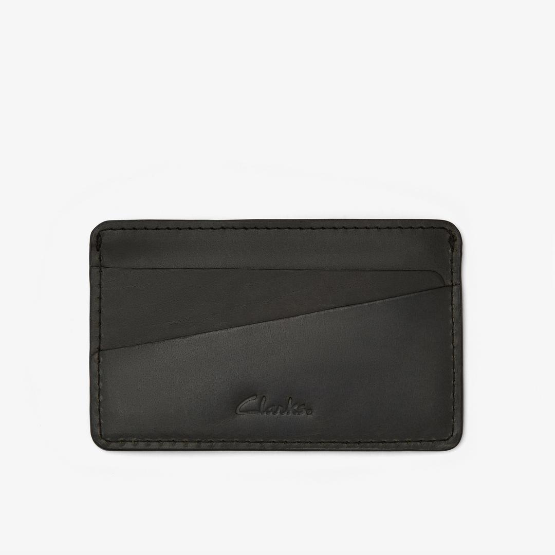 Mens Buff Waxy Card Holder Wallet Black US