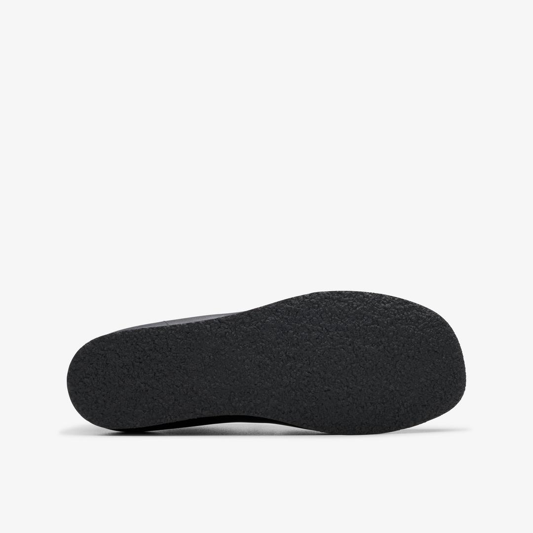 Kids Wallabee Boot Older Black Leather Wallabee - Image 3