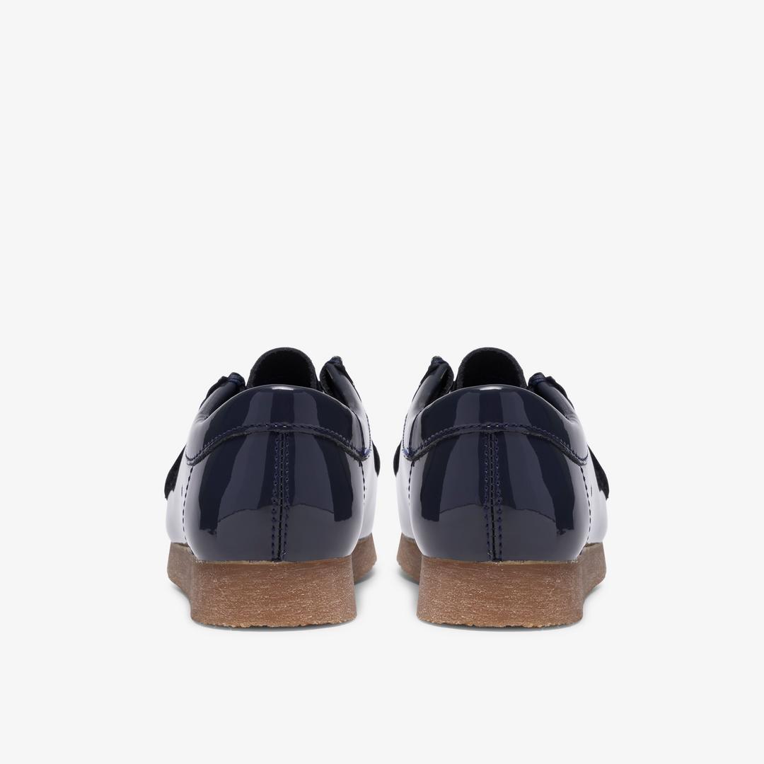 Boys Wallabee Big Kid Navy Patent Wallabees - Image 5