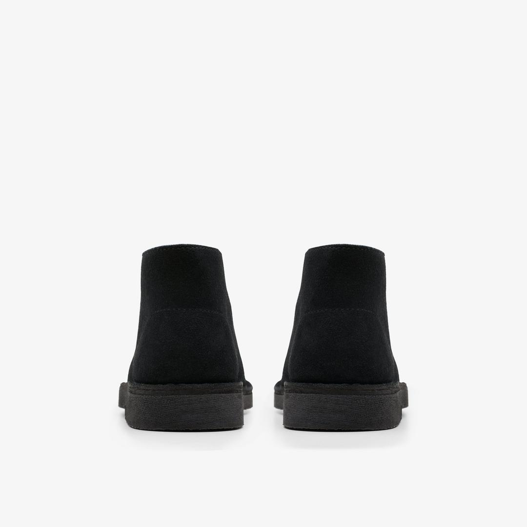 BOYS Desert Boot Older Black Suede Ankle Boots US - Image 5