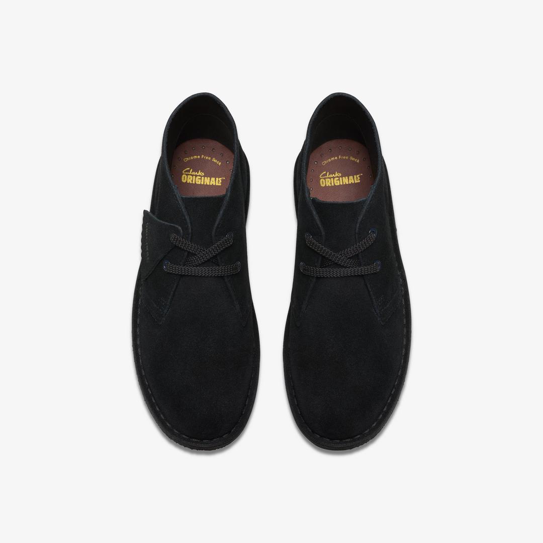 BOYS Desert Boot Older Black Suede Ankle Boots US - Image 6