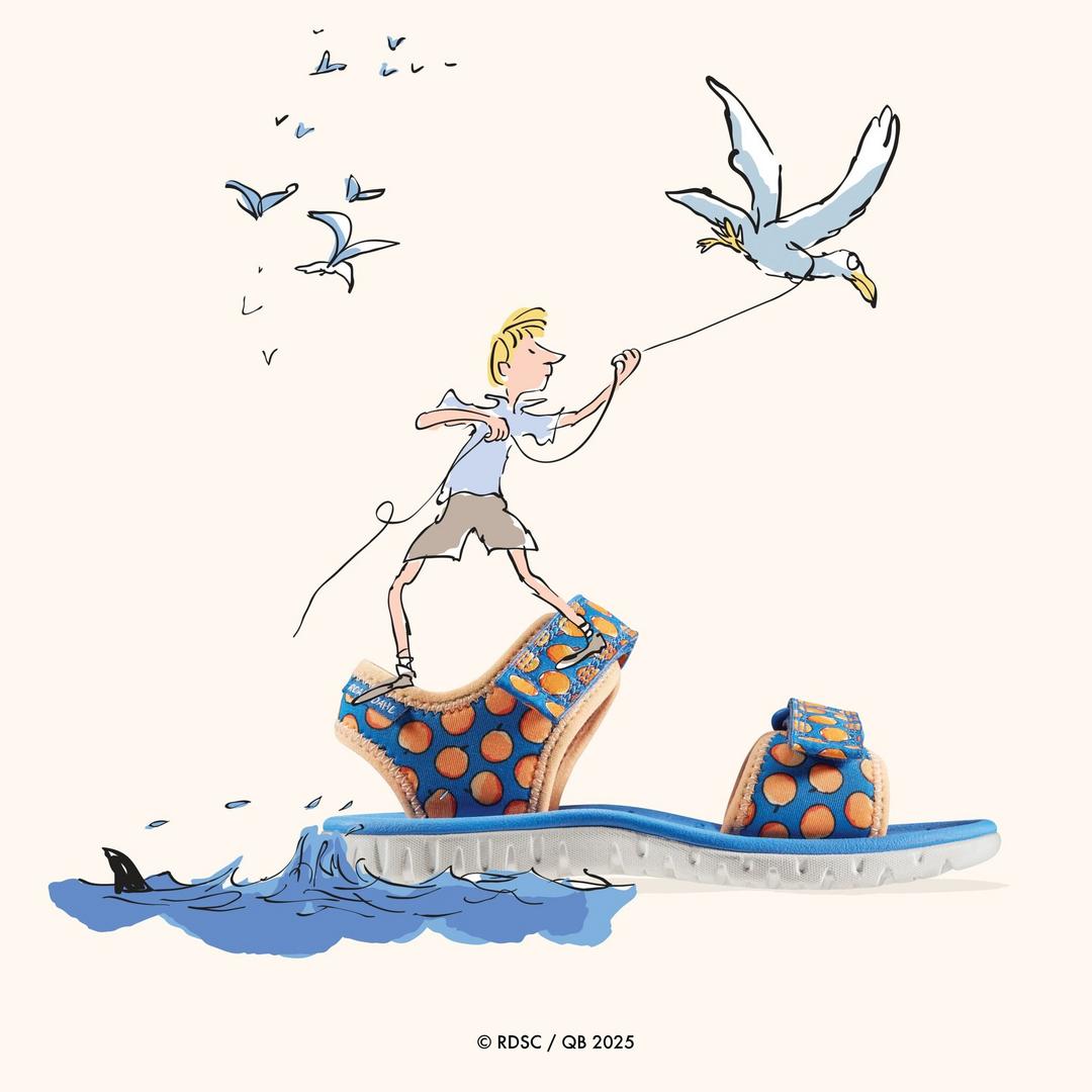 Kids Surfing Air Blue Flat Sandals US - Image 3