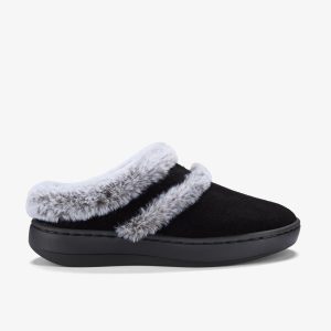 Womens Sklyar Rhode Black Slippers