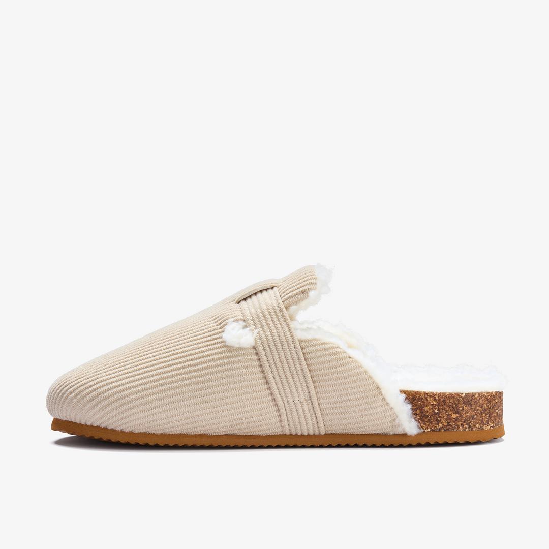 Womens Cory Buckle Khaki Slipppers - Image 2