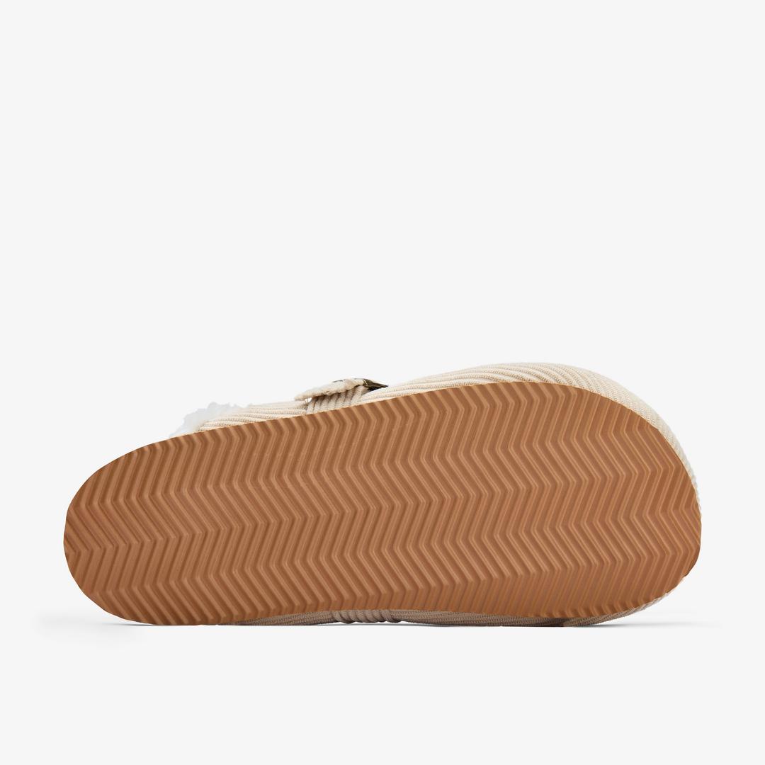 Womens Cory Buckle Khaki Slipppers - Image 3