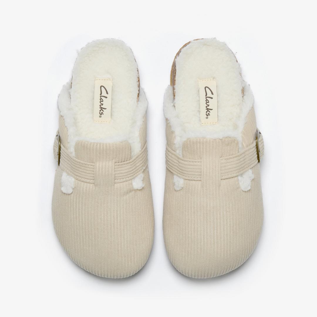 Womens Cory Buckle Khaki Slipppers - Image 6