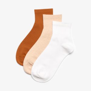 3 Pack Crew. Natural Combination Socks