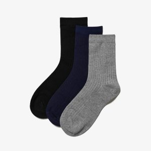 3 Pack Crew.Socks Black Multicolor