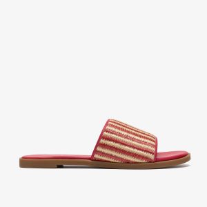 Womens Erisia Strap2 Pink Interest Flat Sandals
