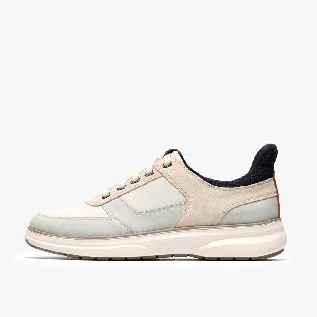 Mens Mullan Easy White Combination Lace Up Shoes - Image 2