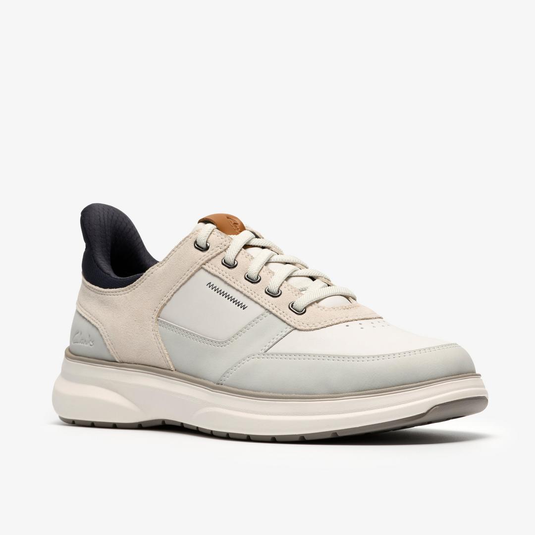 Mens Mullan Easy White Combination Lace Up Shoes - Image 4