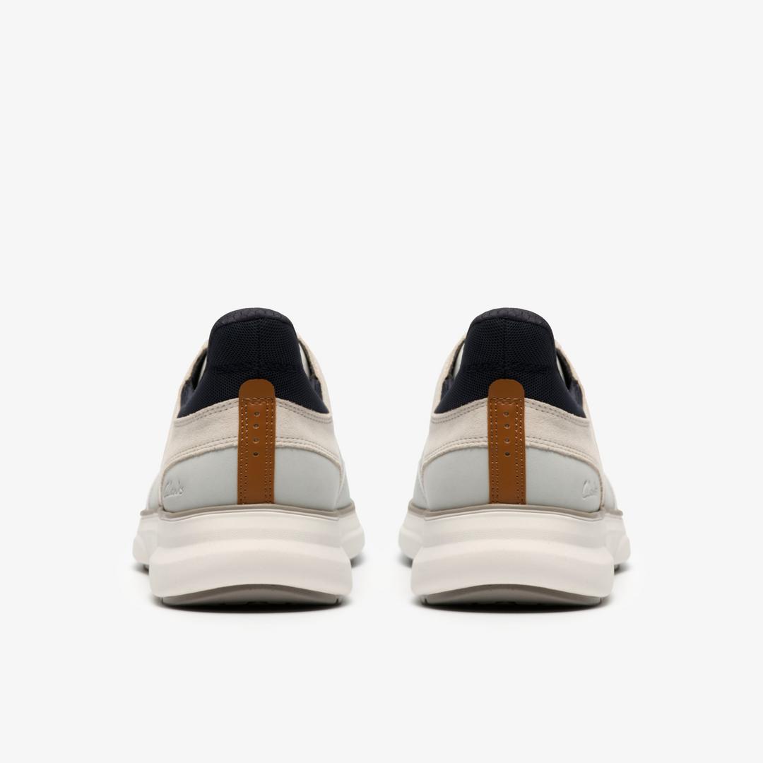 Mens Mullan Easy White Combination Lace Up Shoes - Image 5