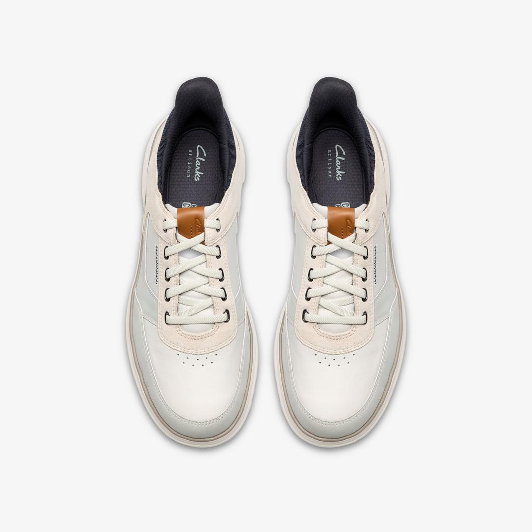 Mens Mullan Easy White Combination Lace Up Shoes - Image 6