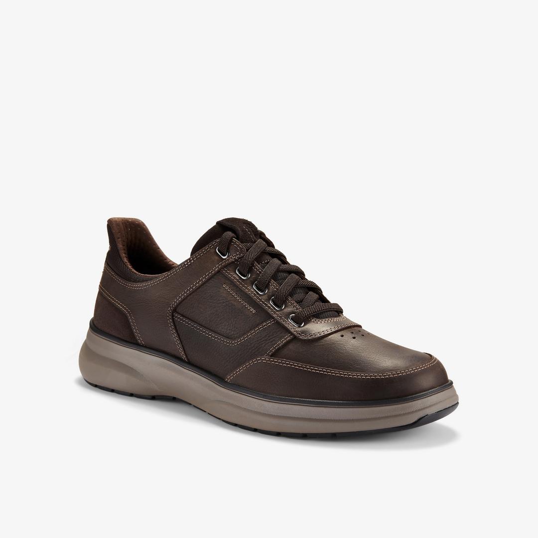 Mens Mullan Easy Dark Brown Leather Shoes - Image 7